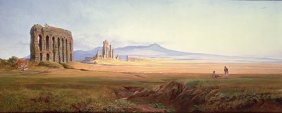 Aqueduct of Nero, Rome by Edward Lear